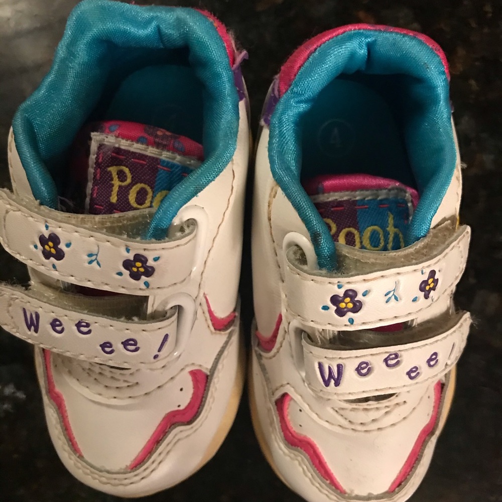 Baby toddler girls size 4 shoe lot of 4 pair